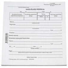 Kasos išlaidų orderis