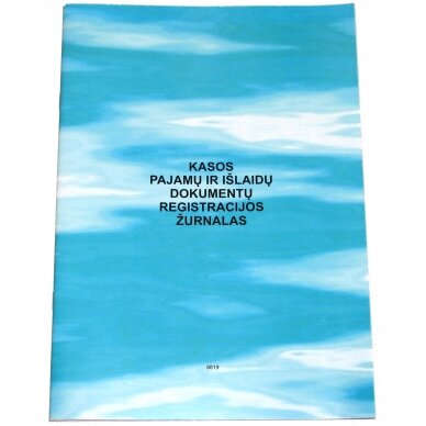 Kasos pajamų ir išlaidų dokumentų registravimo žurnalas Kasos pajamų ir išlaidų dokumentų registravimo žurnalas