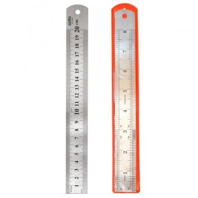 Liniuotė metalinė 20cm Liniuotė metalinė 20cm
