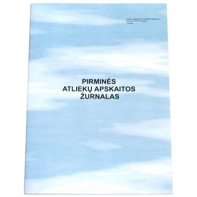 Pirminės atliekų apskaitos žurnalas Pirminės atliekų apskaitos žurnalas
