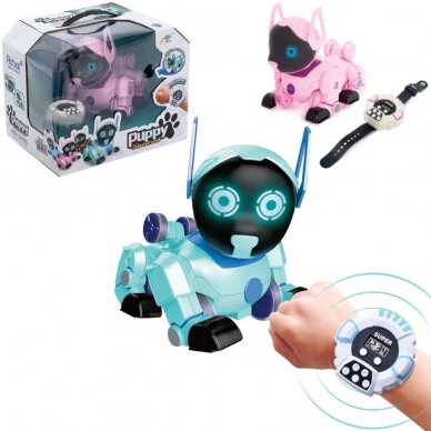 Žaislinis robotas šuo valdomas radijo bangomis Žaislinis robotas šuo valdomas radijo bangomis