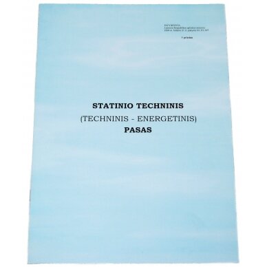 Statinio techninis pasas Statinio techninis pasas