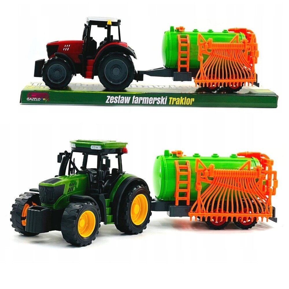 Žaislinis traktorius su laistymo mechanizmu