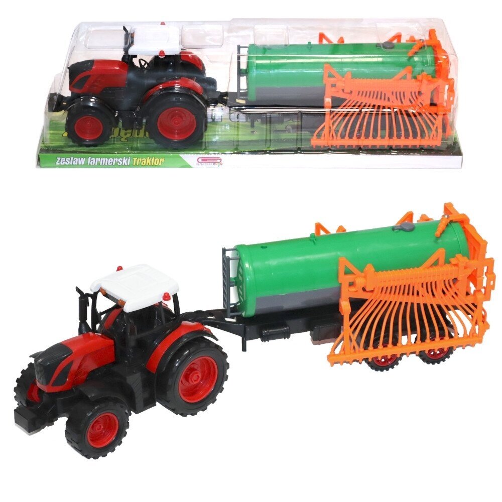 Žaislinis traktorius su laistymo mechanizmu Žaislinis traktorius su laistymo mechanizmu