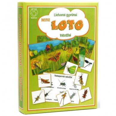 Žaidimas Mini Loto Vabzdžiai Žaidimas Mini Loto Vabzdžiai