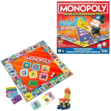 Žaidimas Monopolis mobilioji bankininkystė Žaidimas Monopolis mobilioji bankininkystė