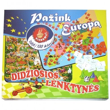 Žaidimas Pažink Europą Žaidimas Pažink Europą
